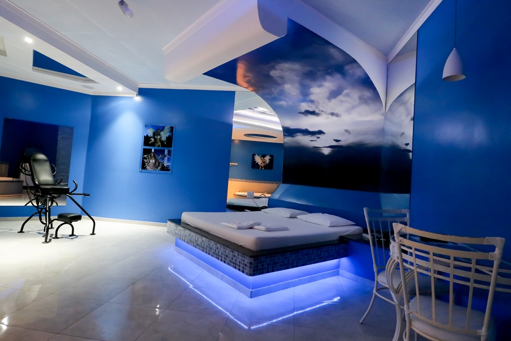 Foto da Blue Sky no Motel Psiu com Frigobar — suíte temática em Catanduva